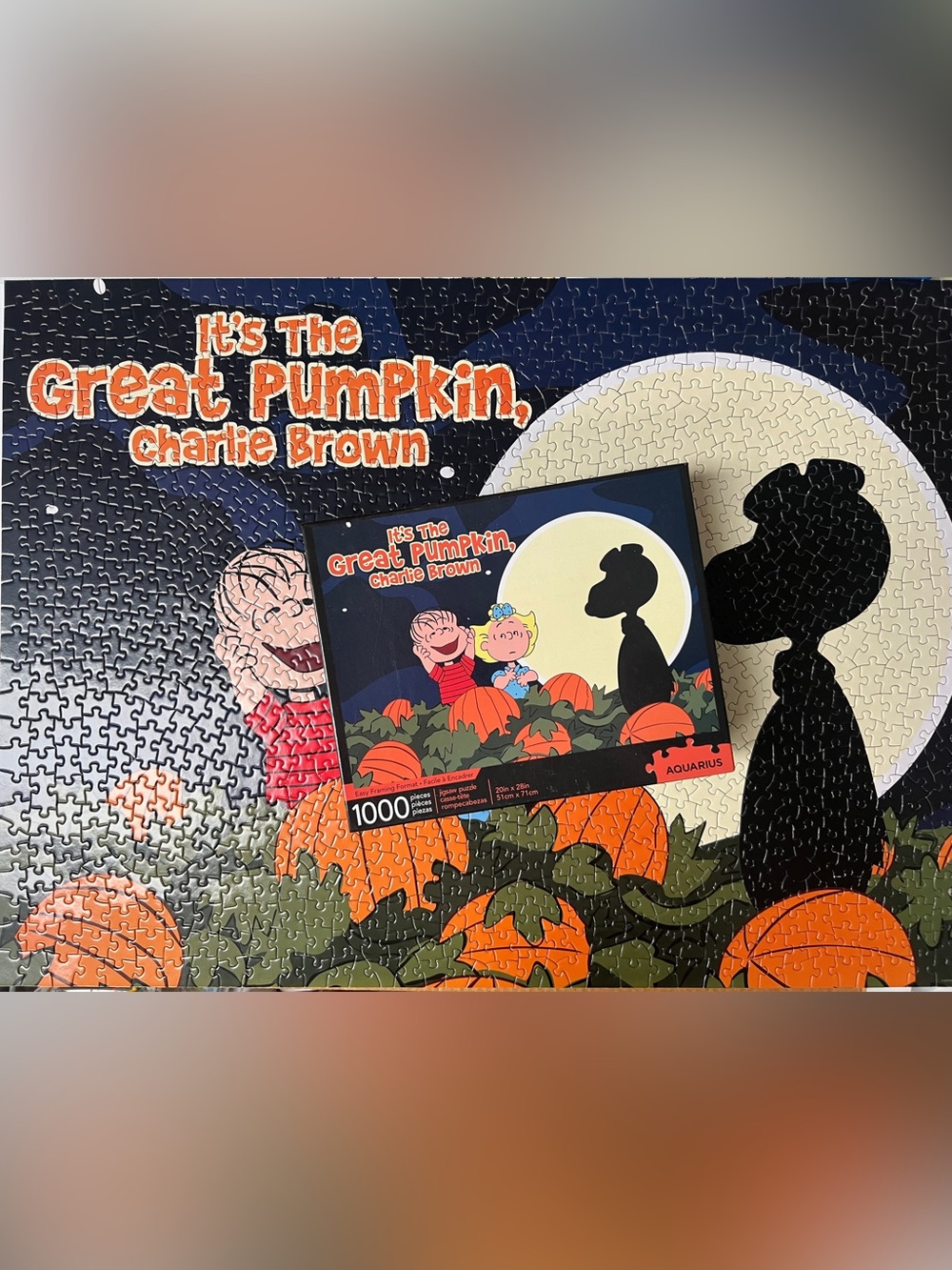 It's The Great Pumpkin Charlie Brown 1000 Piece Jigsaw Puzzle COMPLETE